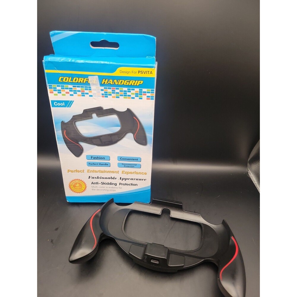 Red Stripe Handgrip for PSVITA  Larger Grip Design
